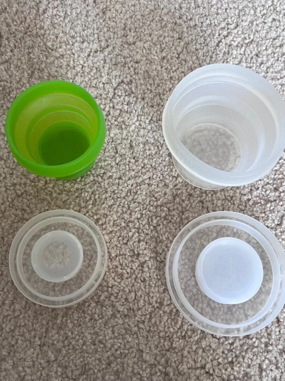 humangear Set of 2 Small and Large GoCups with Pill Storage and Lids